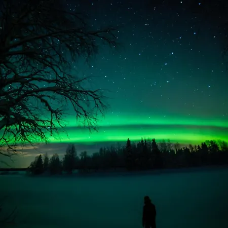 Lapland Aurora Riverside Chalet *