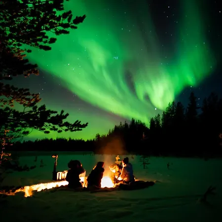Lapland Aurora Riverside Chalet *