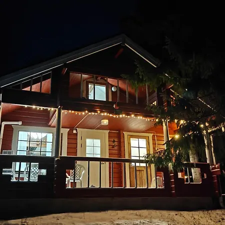 Lapland Aurora Riverside Chalet *